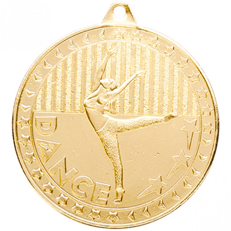 Dansen Ritmisch Medaille MM 17127 Goud Ø 50 mm